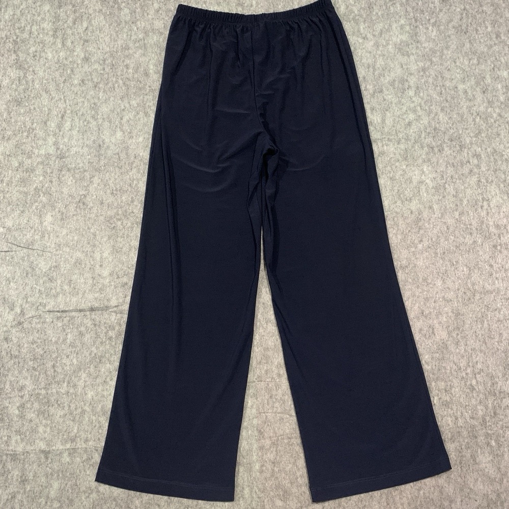 R&M Richards Navy Blue Flowey Stretch Pull On Casual Pants Women's - Size 10